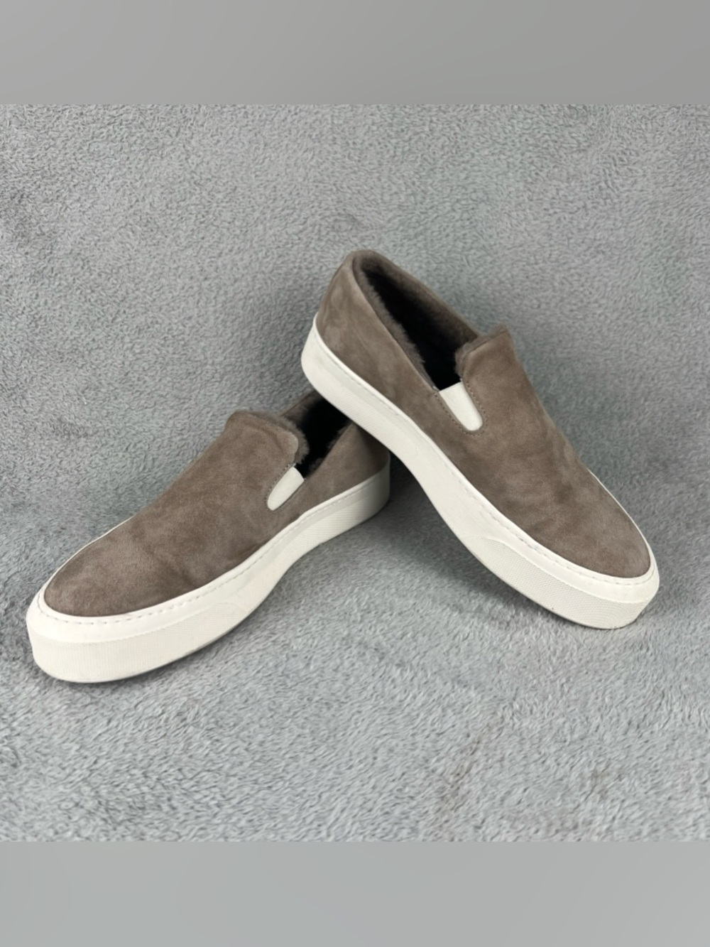 Common Projects 35mm Suede Shearling Slip On Sneaker Women 38 7.5 Shoes Sneakers